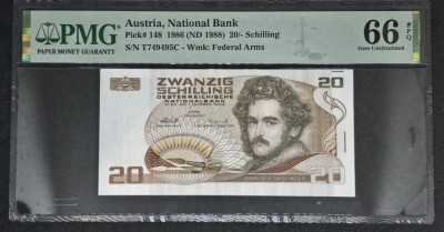 PMG 66 Austria 20 Shilling foto