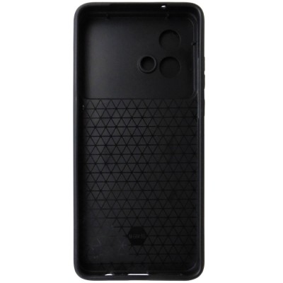 Husa tip capac spate TPU negru, inel si protectie camera, pentru Motorola Moto G84 foto