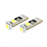 Bec auto led 3 SMD Can Bus Carguard 12V T10 W2.1x9.5d 3W , led pozitie 2 buc. Kft Auto