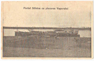 SV * Portul SILISTRA cu Plecarea Vaporului * Vanzare pt Scoala Nr. 2 Fete * 1927 foto