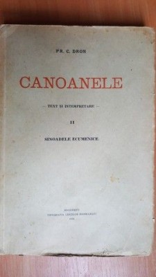 Canoanele Text si interpretare II Sinoadele ecumenice - Pr. C. Dron foto