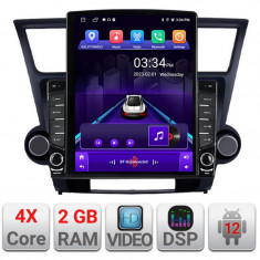 Navigatie dedicata Toyota Highlander 2007-2013 ecran tip TESLA 9.7" cu Android Radio Bluetooth Internet GPS WIFI 2+32 DSP Quad CarStore Technology
