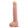 Dildo Realistic Debra Natural 27cm cu Ventuza si Testicule - TPR, Diametru 4.2cm, Dildouri Realiste