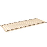 Somiera Lemn 80x200 cm cu 24 Lamele Curbate Flexibile, Cadru Plop, Suport Saltea, Antiscartait, Montaj Facil