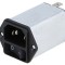 Conector alimentare AC SCHURTER C14 2A 250V soclu tată DC12