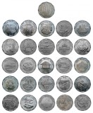 Sri Lanka Set 25 Monede 10 Rupii Comemorative 2013 UNC Neutilizate Toate Provinciile