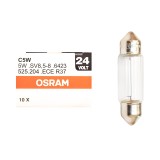 Bec auto Osram C5W 24V 5W cu soclu SV8.5-8 pentru 24V