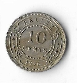 Moneda 10 cents 1976 - Belize