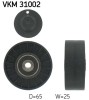 SKF VKM 31002 Rola ghidare/conducere, curea transmisie