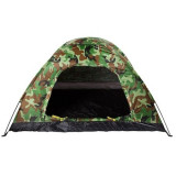 Cort camping, 2 persoane, impermeabil, cu husa, camuflaj, 200x150x110 cm