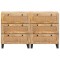 Bufet 2 buc. 60 x 33 x 75 cm Lemn de mango solid Maro - 4