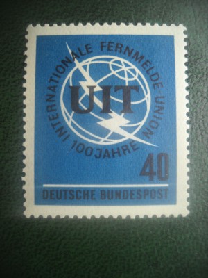 HOPCT TIMBRE MNH 897 CENTENAR UIT 1965 - 1 VAL GERMANIA foto