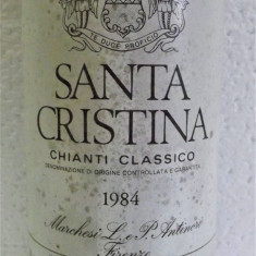 B- 42 vin chianti classico Santa Cristina, DOCG, recolatare 1984 cl 75 gr 11,5