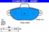 ATE 13.0460-3807.2 set placute frana,frana disc