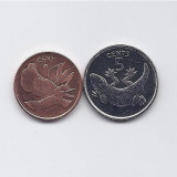 Kiribati - lot 2 monede 1 si 5 cents UNC, rare