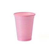 Pahare Plastic Unica Folosinta 200ml Roz, Set 40 Bucati