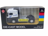 Macheta metal cap tir Truck King, alb 1/60