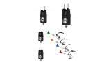 Set prokarpfishing cu 4 avertizori SP01 si 4 swingere cu led 4 culori MK2 - baterii incluse, EAST SHARK