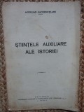 Stiintele auxiliare ale istoriei - AURELIAN SACERDOTEANU