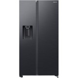 Side by side Samsung RS65DG5403B1EO, 635 l, No frost, All around Cooling, Smart Things WiFi, AI Energy, Clasa E, H 178 cm, Negru