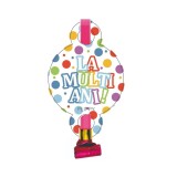 Set 6 suflatori, flippy, colectia la multi ani, 19 x 11 cm, din carton/plastic/hartie, multicolor
