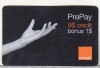 Bnk card Romania - Orange - 9+1 $ - 12/06 - RO-ORA-REF-0007-0612C