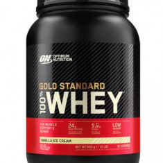 Proteine din zer ON 100% Whey vanilie, 908g, Optimum Nutrition