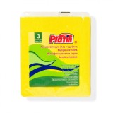 Lavete Universale, Pratin, Set 3 Bucăți, Galben, Foarte Absorbante, Rezistență &Icirc;naltă, Oem