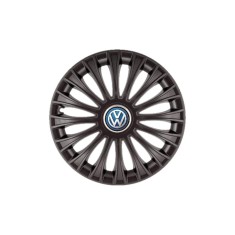 Set 4 Capace Roti 15 inchi (R15) Dino Negru, Compatibile cu Volkswagen