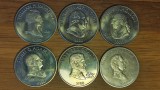 Cumpara ieftin Liberia - set 6 x 5 dollars UNC - seria presedinti americani diferiti SUA / USA, Africa