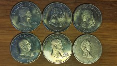 Liberia - set 6 x 5 dollars UNC - seria presedinti americani diferiti SUA / USA