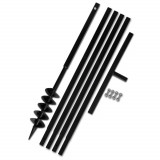 Cumpara ieftin Burghiu de sol cu m&acirc;ner 100 mm cu tub prelungitor 5 m oțel