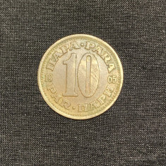 Moneda 10para 1965 Iugoslavia