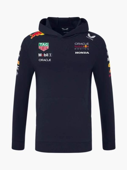 Red Bull Racing hanorac de bărbați cu glugă official Teamline Replica navy F1 Team 2025 - XL