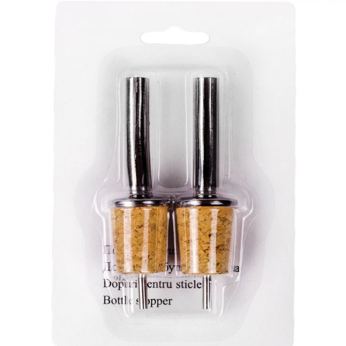 Set Dopuri Sticle Bambus Metal, 2 Bucăți
