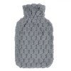 Husă Sticlă Apă Caldă, Model Carouri, Material Poliester, Capacitate 2L, Gri, Oem
