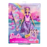 Papusa cu accesorii de zana si sirena, Barbie Fantasy, JCP74