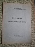 Ion Sterian - Consideratiuni privitoare la Constructia Masinilor Agricole