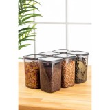 Cumpara ieftin Set cutii de depozitare, 6 bucati Urban Pride Antracit 10x10x16.5 cm