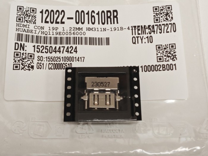 Mufa HDMI Laptop, Asus, VivoBook Pro 15 NX6502Z, NX6502ZC, 12022-001610RR