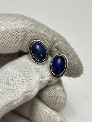 BUTONI ARGINT 925 + Lapis Lazuli - By Georg Jensen - Denmark - 1915-1919 ! foto