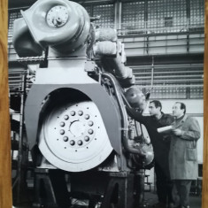 Fotografie REȘIȚA control motor Diesel locomotiva 13x11 cm feroviara comunism
