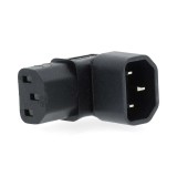 Conector alimentare IEC-320-C13 - IEC-320-C14 cotit 90 Nedis CEGB1190BK