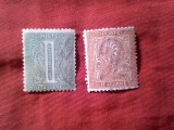 Serie Italia 1863 cifra , 2 valori stampilate