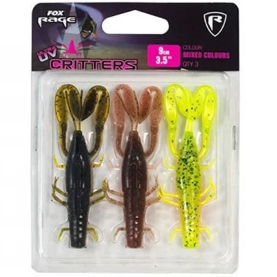 Kit Creature Fox Rage Critter UV Mixed Colour, 7cm, 3buc/pac foto