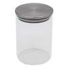 Borcan Sticlă 500ml, Capac Metalic Etanș - Borcan Depozitare Alimente Transparente, Condimente, Ceai, Paste