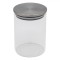 Borcan Depozitare Sticlă, Capacitate 500ml, Capac Metalic, Transparent
