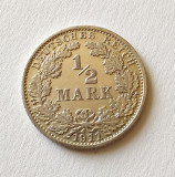 Germania - 1/2 Mark 1911 G - Argint, Europa