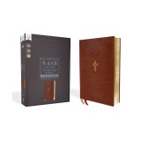 Nasb, Thinline Bible, Large Print, Leathersoft, Brown, Red Letter Edition, 1995 Text, Comfort Print