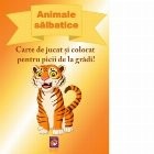Animale salbatice. Carte de jucat si colorat pentru picii de la gradi!